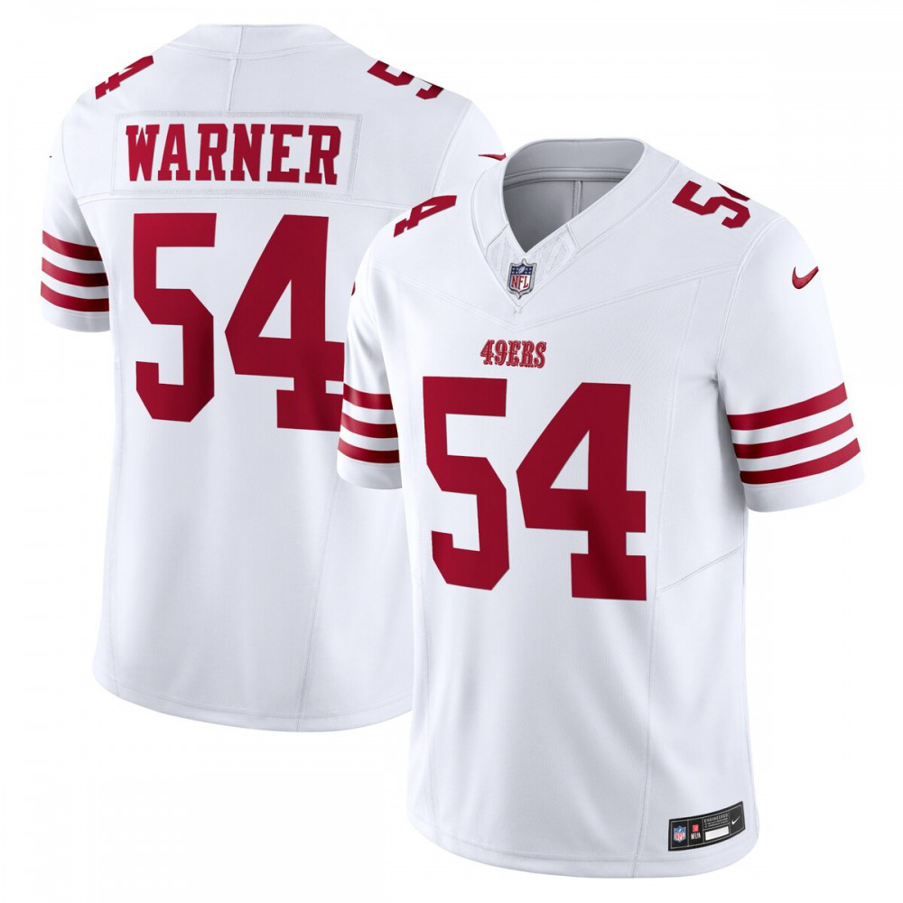 Fred Warner San Francisco 49ers Nike Vapor F.U.S.E. Limited Jersey - White-GridironStore